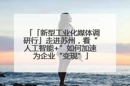 「新型工业化媒体调研行」走进苏州，看“人工智能+”如何加速为企业“变现”