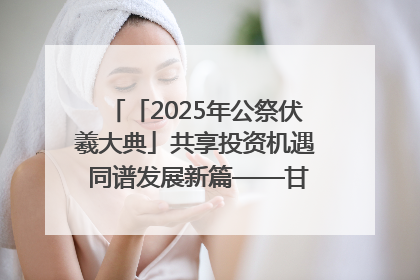 「2025年公祭伏羲大典」共享投资机遇 同谱发展新篇——甘肃省文旅产业链招商引资推介会侧记