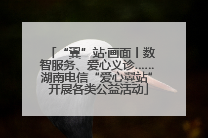 “翼”站·画面丨数智服务、爱心义诊……湖南电信“爱心翼站” 开展各类公益活动