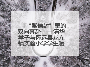 “紫信封”里的双向奔赴——清华学子与怀远县龙亢镇实验小学学生暖心书信之约