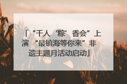 “千人‘粽’香会”上演 “最镇海等你来”非遗主题月活动启动
