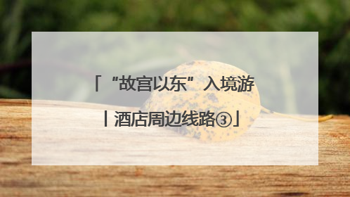 “故宫以东”入境游丨酒店周边线路③