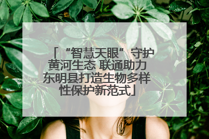 “智慧天眼”守护黄河生态 联通助力东明县打造生物多样性保护新范式