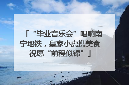 “毕业音乐会”唱响南宁地铁，皇家小虎携美食祝愿“前程似锦”