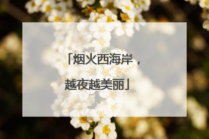 烟火西海岸，越夜越美丽