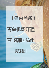 省内首条！青岛机场开通直飞韩国清州航线