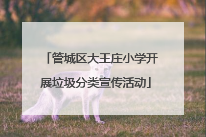 管城区大王庄小学开展垃圾分类宣传活动