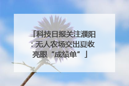 科技日报关注濮阳：无人农场交出夏收亮眼“成绩单”