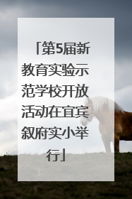 第5届新教育实验示范学校开放活动在宜宾叙府实小举行