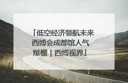 低空经济领航未来 西博会成都馆人气爆棚｜西博视界