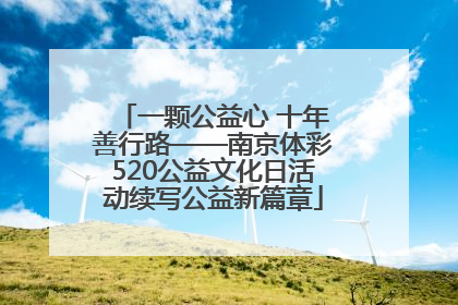 一颗公益心 十年善行路——南京体彩520公益文化日活动续写公益新篇章