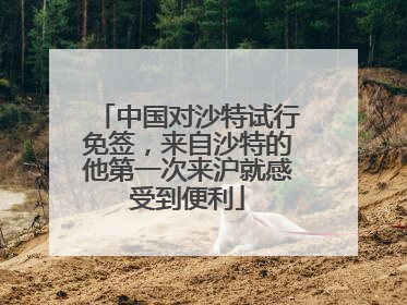 中国对沙特试行免签，来自沙特的他第一次来沪就感受到便利