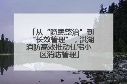 从“隐患整治”到“长效管理”，洪湖消防高效推动住宅小区消防管理