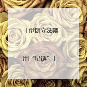 伊朗立法禁用“星链”