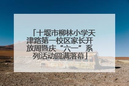 十堰市柳林小学天津路第一校区家长开放周暨庆“六一”系列活动圆满落幕