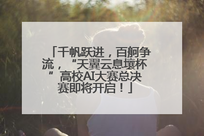 千帆跃进，百舸争流，“天翼云息壤杯”高校AI大赛总决赛即将开启！