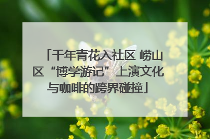 千年青花入社区 崂山区“博学游记”上演文化与咖啡的跨界碰撞