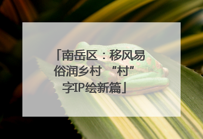 南岳区：移风易俗润乡村 “村”字IP绘新篇
