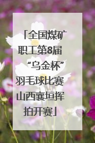 全国煤矿职工第8届“乌金杯”羽毛球比赛山西襄垣挥拍开赛