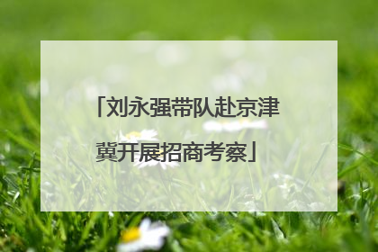 刘永强带队赴京津冀开展招商考察