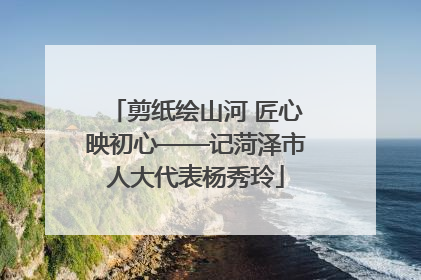 剪纸绘山河 匠心映初心——记菏泽市人大代表杨秀玲