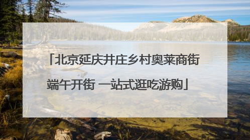 北京延庆井庄乡村奥莱商街端午开街 一站式逛吃游购