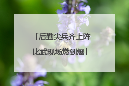 后勤尖兵齐上阵 比武现场燃到爆