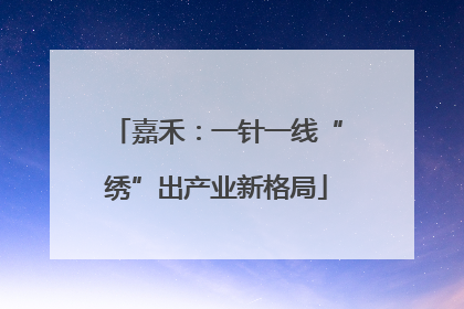 嘉禾：一针一线“绣”出产业新格局