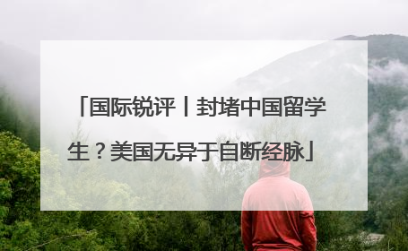 国际锐评丨封堵中国留学生？美国无异于自断经脉