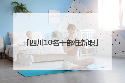四川10名干部任新职