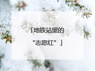 地铁站里的“志愿红”