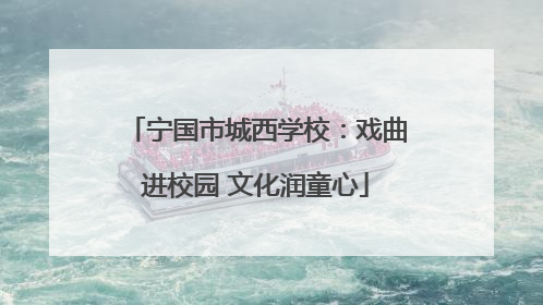 宁国市城西学校：戏曲进校园 文化润童心