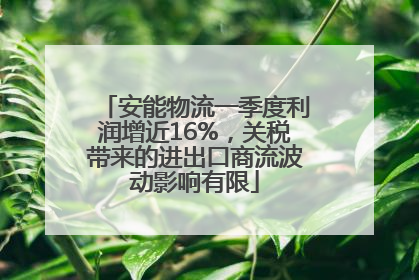 安能物流一季度利润增近16%，关税带来的进出口商流波动影响有限