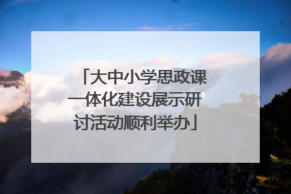 大中小学思政课一体化建设展示研讨活动顺利举办