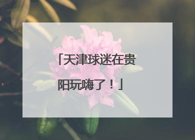天津球迷在贵阳玩嗨了！