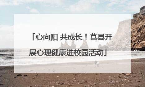 心向阳 共成长！莒县开展心理健康进校园活动