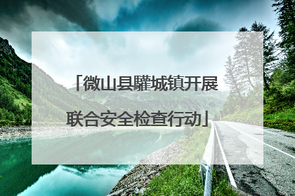 微山县驩城镇开展联合安全检查行动