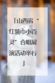 山西省“红领巾小百灵”合唱展演活动举行