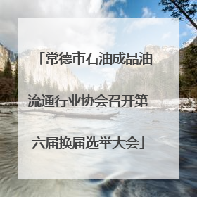 常德市石油成品油流通行业协会召开第六届换届选举大会