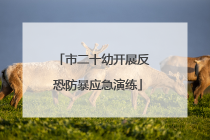 市二十幼开展反恐防暴应急演练