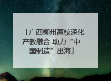 广西柳州高校深化产教融合 助力“中国制造”出海
