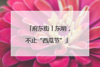 府东街丨东明，不止“西瓜节”