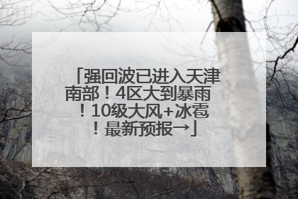 强回波已进入天津南部！4区大到暴雨！10级大风+冰雹！最新预报→