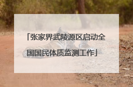张家界武陵源区启动全国国民体质监测工作