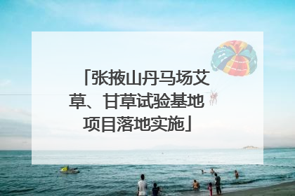 张掖山丹马场艾草、甘草试验基地项目落地实施