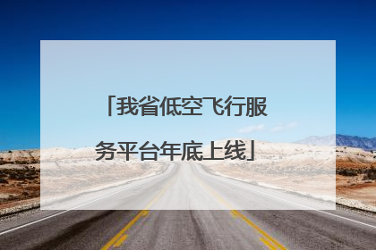 我省低空飞行服务平台年底上线