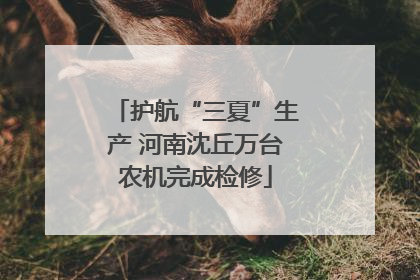 护航“三夏”生产 河南沈丘万台农机完成检修