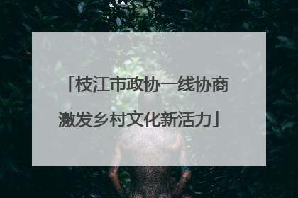 枝江市政协一线协商激发乡村文化新活力