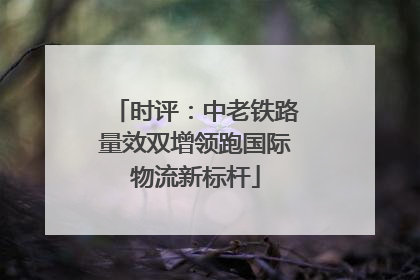 时评：中老铁路量效双增领跑国际物流新标杆