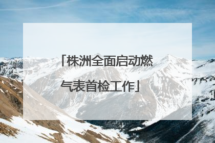 株洲全面启动燃气表首检工作